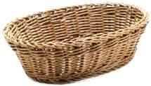 PP bread basket 50624 19x12 cm ΨΩΜΙΈΡΑ RATTAN