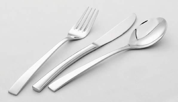 CUTLERY IBIZA 3mm 18/0 Κουτάλι φαγητού / Dinner spoon Πιρούνι φαγητού / Dinner fork Μαχαίρι φαγητού / Dinner knife Πιρούνι φρούτου / Dessert fork Κουτάλι φρούτου / Dessert spoon Μαχαίρι