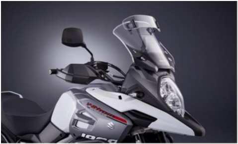 Vario Touring Ζελατίνα ιαφανές ακρυλικό υλικό Προσαρµόζεται σε 7 θέσεις, µειώνοντας την πίεση του αέρα κατά την οδήγηση και αυξάνοντας