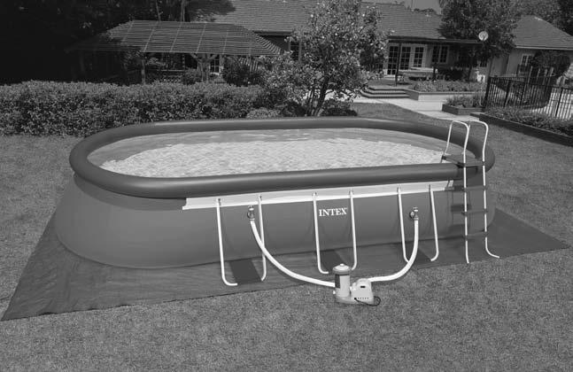 (88IO) OVAL FRAME POOL GREEK 7.5 X 0.