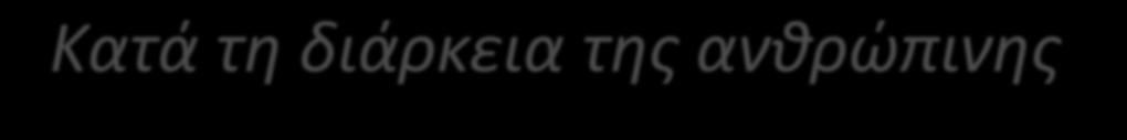 Κατά τη διάρκεια της ανθρώπινης ιστορίας και παράλληλα με την εξέλιξη τόσο του ανθρώπου, όσο και