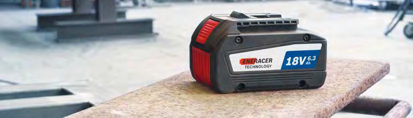 Μέγιστη ισχύς. It s in your hands. Bosch Professional. Nέα μπαταρία 18 V 6,3 Ah με τεχνολογία EneRacer. Eξερευνήστε ένα νέο επίπεδο ισχύος! NEO!