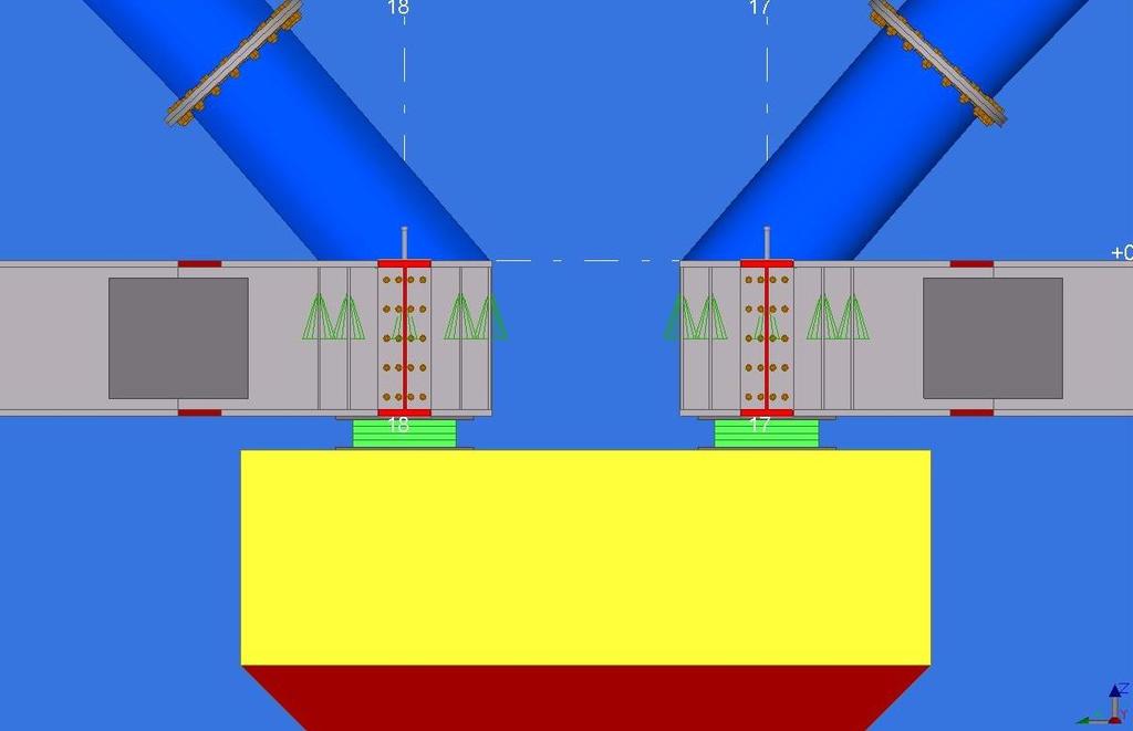 Κεφάλαιο 11 113 Σχήμα 11.9: Όψη έδρασης διαδοχικών γεφυρών στο μεσόβαθρο 11.2 