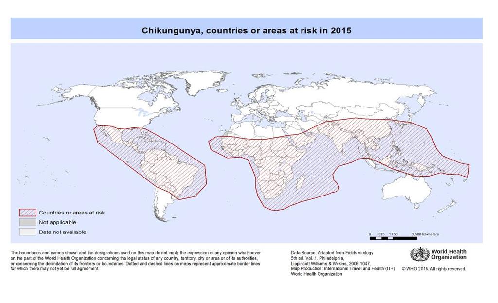 26 Πυρετός Chikungunya Από τον Ιανουάριο του 2016 έως τις 30 Ιουνίου 2017, αναφέρθηκαν περισσότερα από 60049