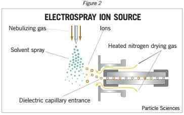 Η νεφελοποίηση υποβοηθείται από αέριο(sheath gas)-συνήθως ξηρό N2, το οποίο ρέει ομοαξονικά ως προς τον τριχοειδή σωλήνα.