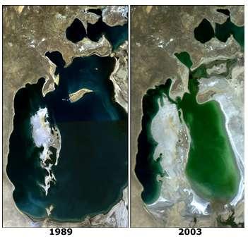 Η Αράλη κάποτε ήταν η τρίτη μεγαλύτερη λίμνη του κόσμου, μετά την Κασπία και την λίμνη Σουπίριορ της Αμερικής, με έκταση 68.