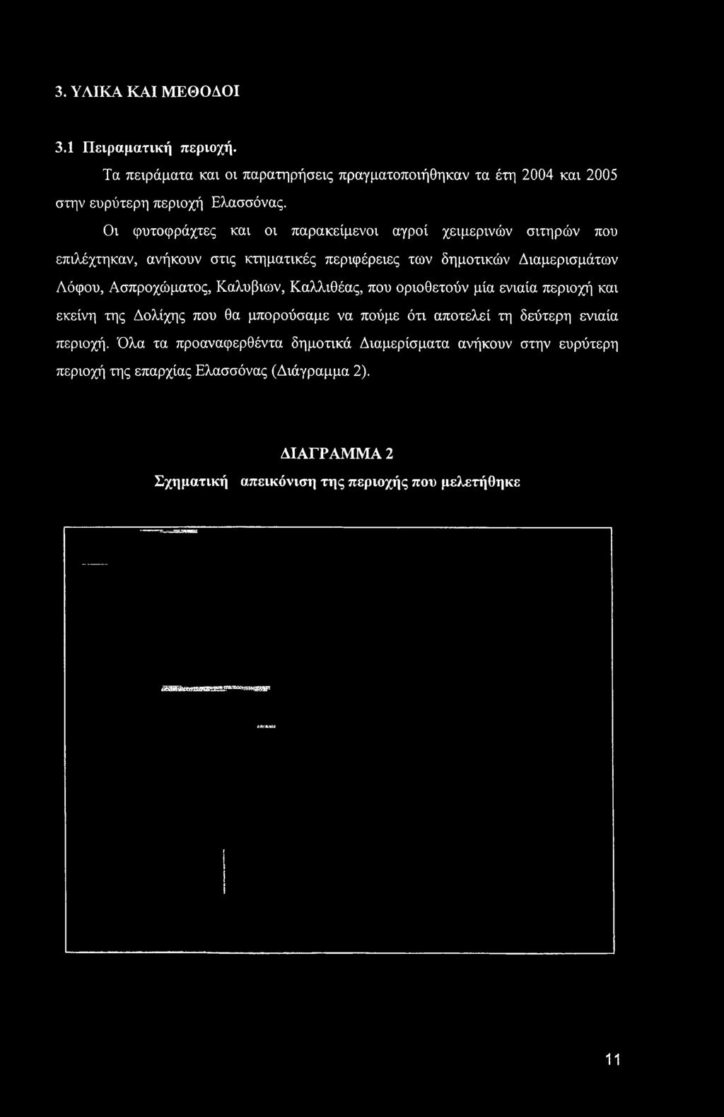 ενιαία περιοχή και εκείνη της Δολίχης που θα μπορούσαμε να πούμε ότι αποτελεί τη δεύτερη ενιαία περιοχή.