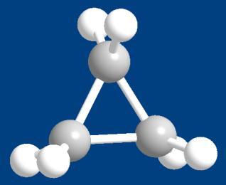 1.3.β. Κυκλικές οργανικές ενώσεις Κυκλικοί υδρογονάνθρακες Το απλούστερο κυκλοαλκάνιο είναι το κυκλοπροπάνιο. 2 C 2 C C 2 ή πιο σύντομα 1.3.γ. Αρωματικές οργανικές ενώσεις - Βενζόλιο Σήμερα, ως αρωματικές ονομάζουμε τις κυκλικές οργανικές ενώσεις ανεξάρτητα από το αν έχουν ή όχι ευχάριστη οσμή.