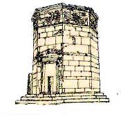 μετεωρολογική υπηρεσια) Σχήμα 1.2. Ο Πύργος των Ανέμων στην Πλάκα (πηγη: Απ' την εποχή εκείνη μέχρι την εποχή που επινοήθηκε το θερμότερο και το βαρόμετρο (αρχές και μέσα του 17ου αι. μ.χ.), καμιά ουσιαστική πρόοδος δε σημειώθηκε στη μετεωρολογία.