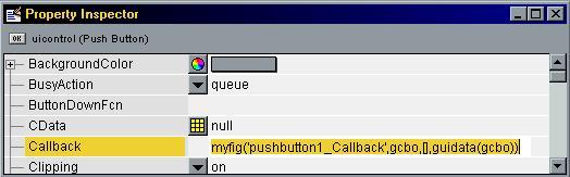 ΠΑΡΑΡΤΗΜΑ: Οδηγός δημιουργίας ενός GUI με το MATLAB 98 πρέπει να προστεθεί ο κώδικας της συνάρτησης Callback μέσα στη subfunction.