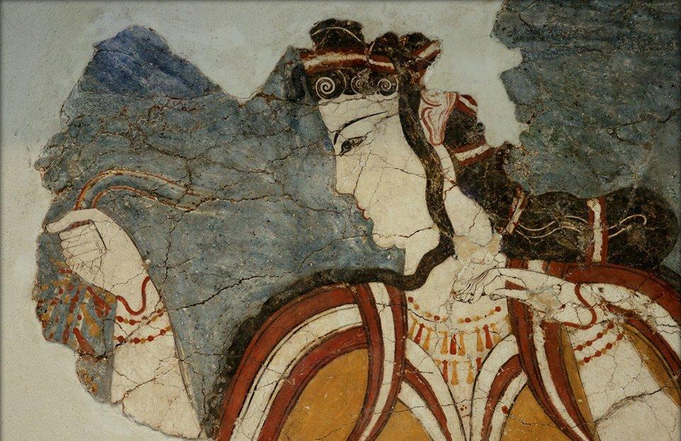 50 Τοιχογραφία της ''Μυκηναίας' Αίθουσα Μυκηναϊκών Αρχαιοτήτων (Εθνικό Αρχαιολογικό Μουσείο) Τοιχογραφία της ''Μυκηναίας''.