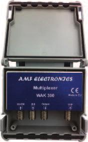 WAK 300 Μίκτης BI/FM, BIII, UHF n Για εσωτερική και εξωτερική χρήση n Δαγκάνα με πεταλούδες & δεματικό για εγκατάσταση σε ιστό n Μίξη και διαχωρισμός συχνοτικών περιοχών n Αδιάβροχο προστατευτικό