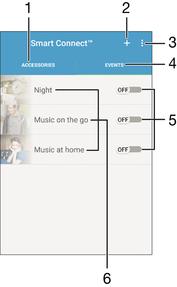 Έξυπνες εφαρμογές και λειτουργίες που εξοικονομούν χρόνο Έλεγχος αξεσουάρ και ρυθμίσεων με το Smart Connect Χρησιμοποιήστε την εφαρμογή Smart Connect, για να ορίσετε τη συμπεριφορά της συσκευής σας