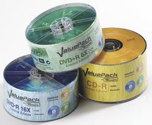 7GB 8X spindle 25 ValuePack Шифра: 0232152 TRAXDATA CD-R 80 min 52X spindle 50