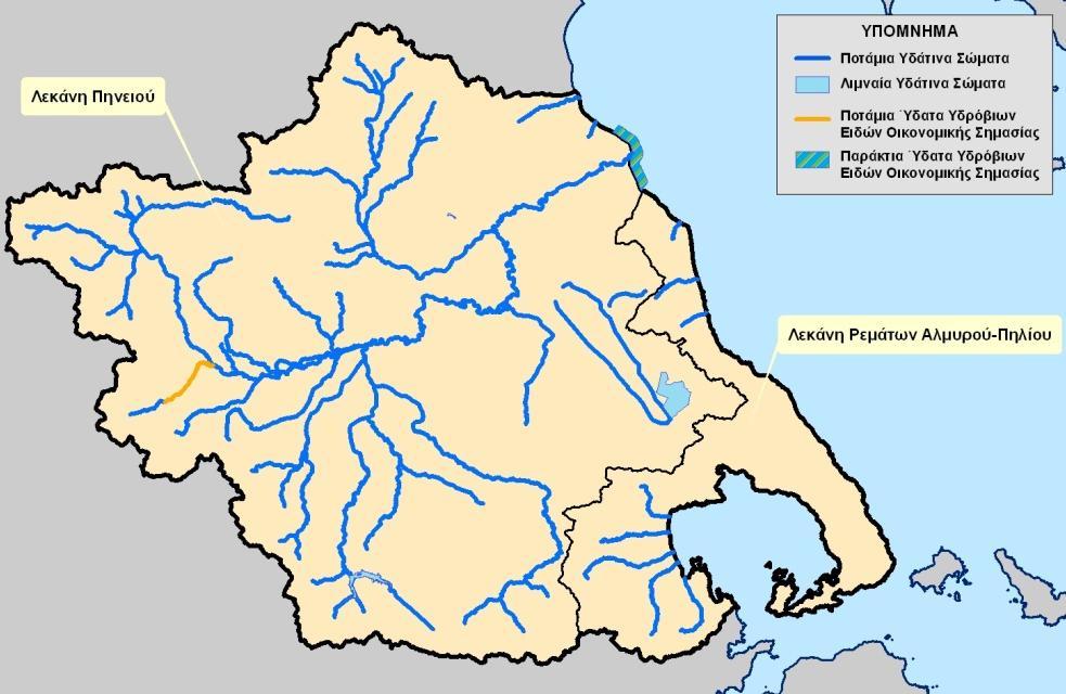 Προστατευόμενες περιοχές υδρόβιων ειδών οικονομικής σημασίας Ρέμα Πορταϊκού: τμήμα του υδατορέματος Πορταϊκού, μήκους 16km περίπου, με πέρας τη συμβολή του με