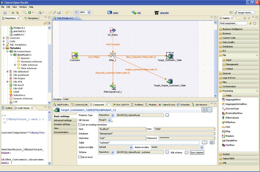 Talend Open Studio for Data Integration www.