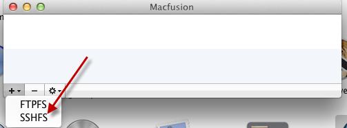 Κατεβάστε και εγκαταστήστε το λογισμικό ανοικτού κώδικα MacFusion από την σελίδα http://macfusionapp.org/ 3.