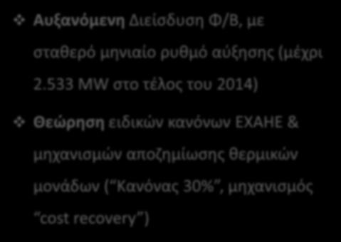 14/28 Πολυετής Προσομοίωση ΕΧΑΗΕ 2013-2020 Σενάρια προσομοίωσης Μεσοπρόθεσμα (Β Εξαμ.