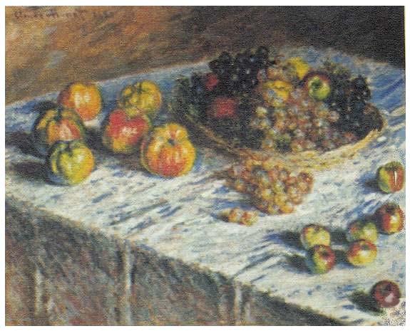 Κλωντ Μονέ, Νεκρή φύση: Μήλα και σταφύλια Κλωντ Μονέ (1840 1926) Γάλλος ιμπρεσιονιστής ζωγράφος.