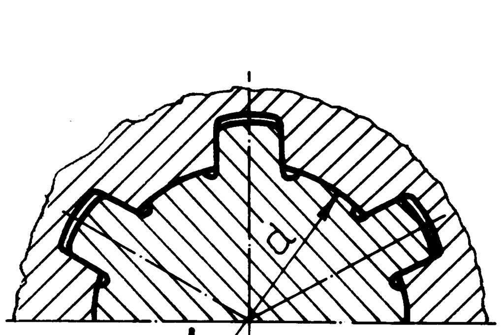 .37, a), cu profil în evolventă (fig..37, b), cu profil triunghiular (fig..37, c).