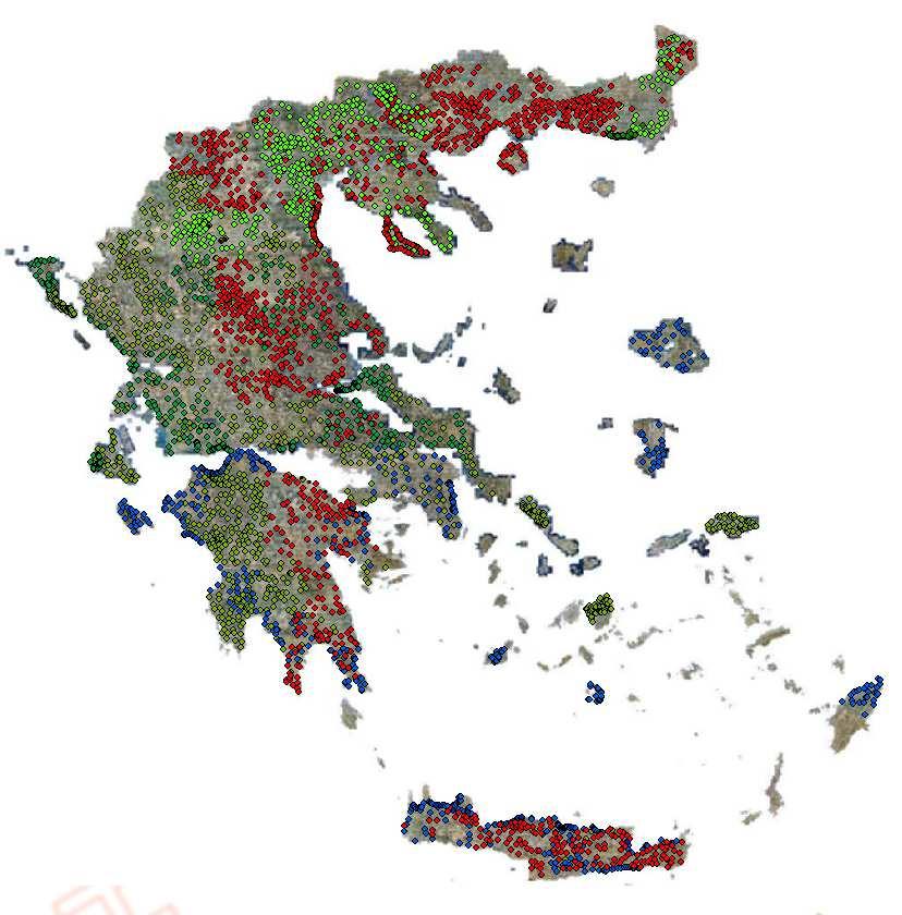 60m (2σ) σύγκριση των συντεταγµένων σαφώς αναγνωρίσιµων σηµείων στις εικόνες µε τις συντεταγµένες των ίδιων