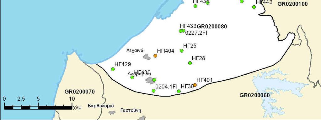 συστήµατος GR0200080 Πηγή: Παραδοτέο 10, ΥΠΕΚΑ Το