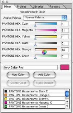 HexVector (primeren za delo v Adobe Ilustratotrju) vektorska grafika RGB, CMYK, Pantone Hexachrome Hexachromebarvne palete (premazan,