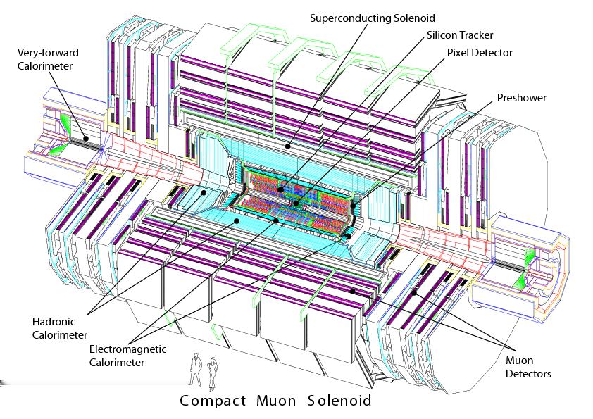 Κεφάλαιο 2. Από τη θεωρία στο πείραμα Σχήμα 2.4: Η διάταξη του ανιχνυετή CMS 2.3.