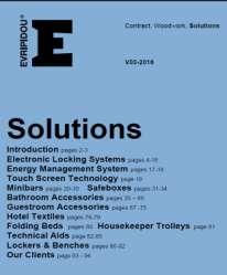 ΕVRIPIDOU SOLUTIONS Ηλεκτρονικές κλειδαριές, Minibars, safeboxes, energy management systems, bathroom accessories για ξενοδοχεία, γραφειά και property developers.