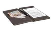 and money compartment Material: faux leather DIM128 x 240 x 20 mm Colour: Taupe S07190019 NOTE PAD MAT