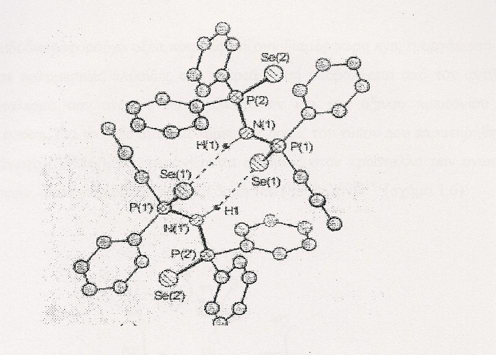 Σχήµα 14. Η διµερής σύζευξη στον κρύσταλλο του υποκαταστάτη (SePPh 2 ) 2 NH. Σχήµα 15.