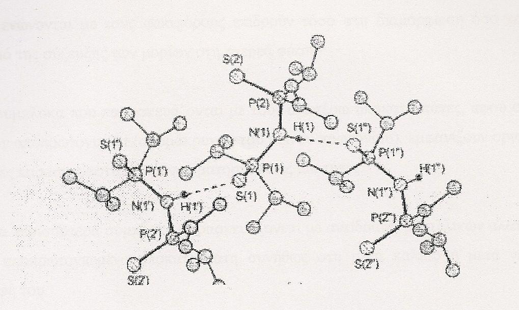 Σχήµα 17. Πολυµερική σύζευξη στον κρύσταλλο του υποκαταστάτη (SPiPr 2 ) 2 NH. Μια ενδιαφέρουσα περίπτωση αποτελεί το ιµιδοδιφωσφινικό οξύ µε τα δύο σελήνια.
