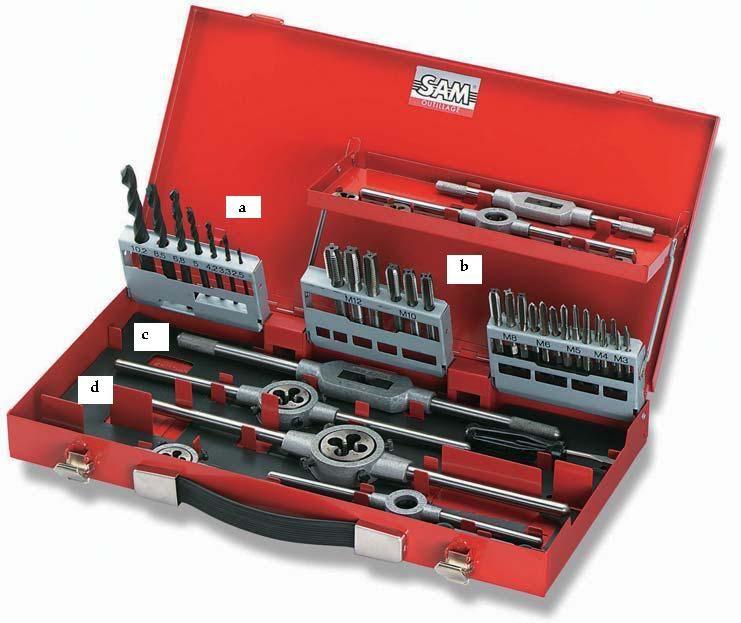 12.3.SCULE ŞI DISPOZITIVE UTILIZATE LA FILETARE. Fig.12.3.1.Set de scule