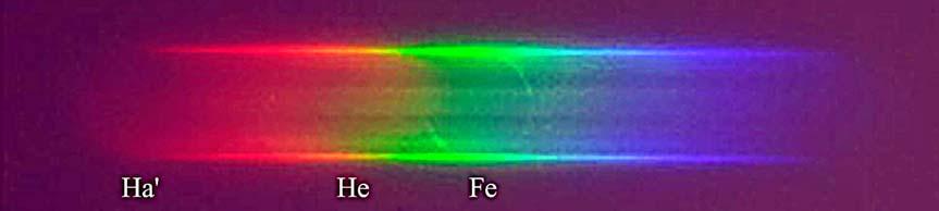 Στρίκης Ι. / Ανάλυση παρατηρήσεων της ολικής έκλειψης Ηλίου 29 Μαρτίου 2006, Καστελόριζο. Γράφημα 3. Ταυτοποίηση χημικών στοιχείων και γραμμών επάνω στο flash spectrum. 6.