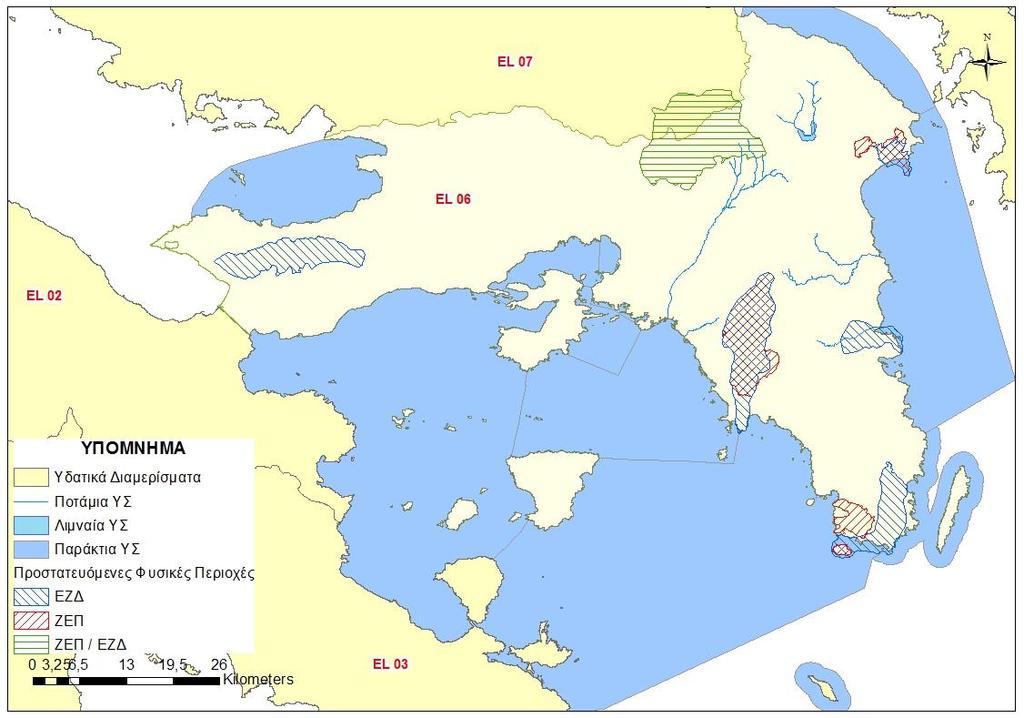 Χάρτης 11: Περιοχές προστασίας οικοτόπων ή