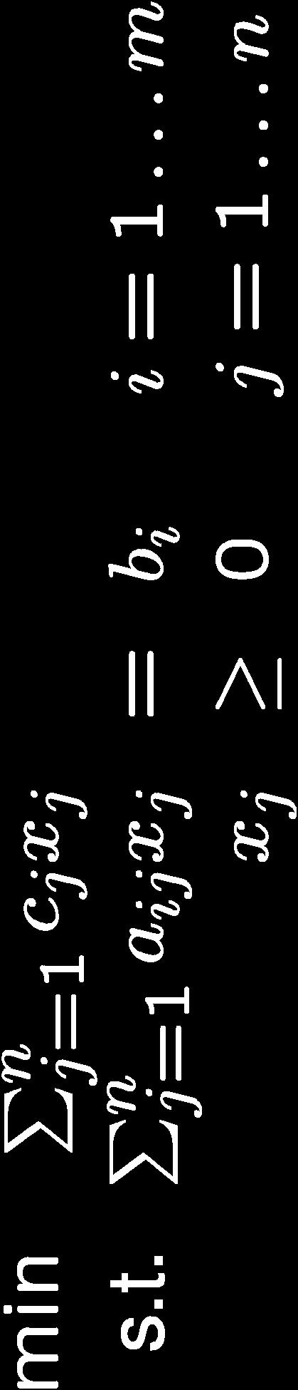 Άγνωστοι: n-διάνυσμα x.
