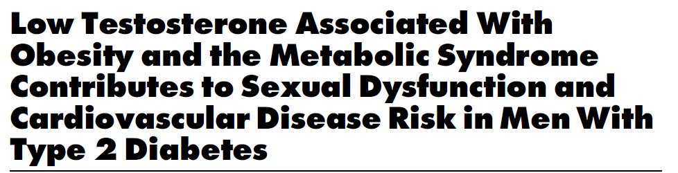 Ανδρογονική ανεπάρκεια & καρδιαγγειακό Low Serum Testosterone and Mortality in Older Men Laughlin et al, JCEM 2008, 93:68-75 Wang et al, Diabetes Care, 2011, 1669-75 The Dark Side of Testosterone