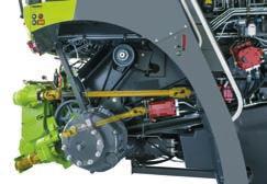 Σύµφωνα µε την Claas, επειδή ολόκληρος ο σκελετός µπορεί να ταλαντεύεται ελεύθερα όταν αποδεσµεύεται η πίεση, οι ρυθµίσεις του αισθητήρα χτυπηµάτων παρέχουν µεγαλύτερη απόκριση.