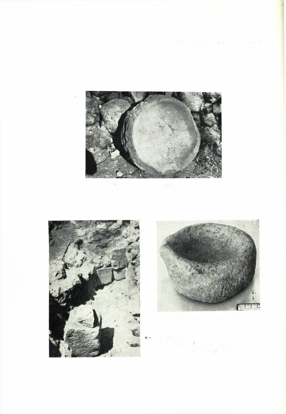 ΠίΝΑΞ 126 ΠΑΕ 1967. 13. αχαςκαφαι θηρλς α. Μπρόνου 2. Μεγάλη κυκλική λεκάνη. % cr γ. Μπρόνου 2. Λίθινον ίγδίον.