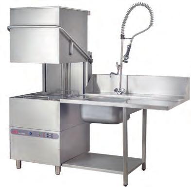 7 ηλεκτρομηχανικά / ELECTOMECHANICAL Turbo 1500 Άνοιγμα πόρτας 400mm - Door clearance 400 mm Ανοξείδωτα μπεκ πλύσης