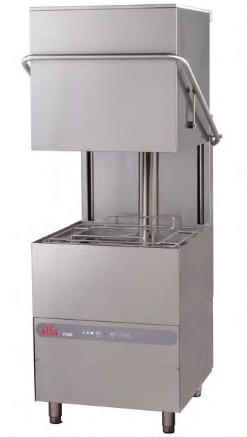ηλεκτρονικά / ELECTRONIC ALFA 1510 Άνοιγμα πόρτας 400 mm - Door clearance 400 mm Αυτόματο άδειασμα - Auto drainage Ανοξείδωτα μπεκ πλύσης και ξεβγάλματος - Stainless steel wash and rinse group