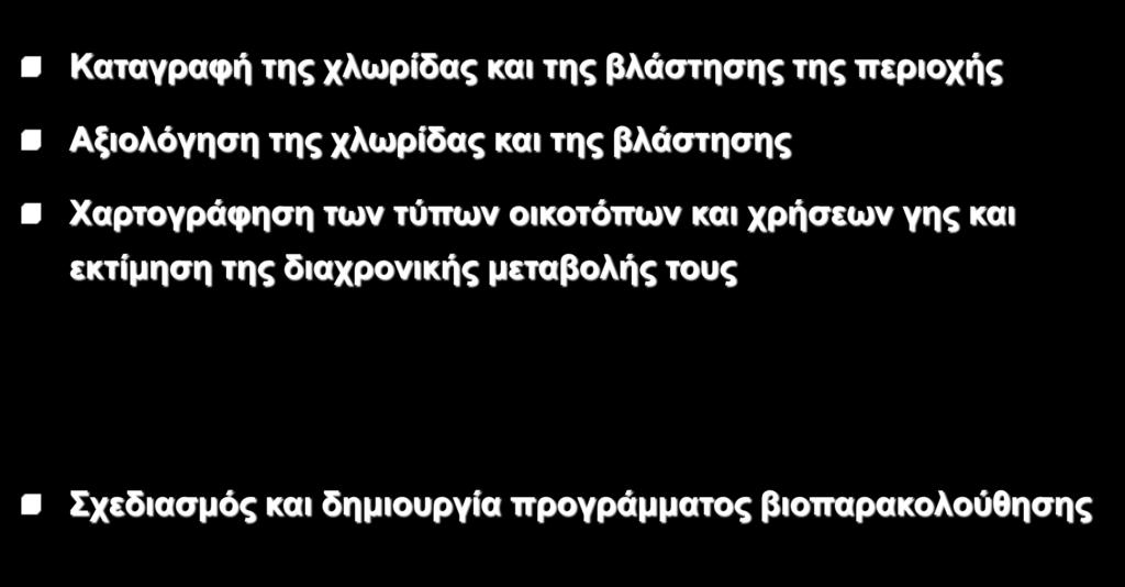 Επίπεδο αναφοράς (Base- line study) Καταγραφή