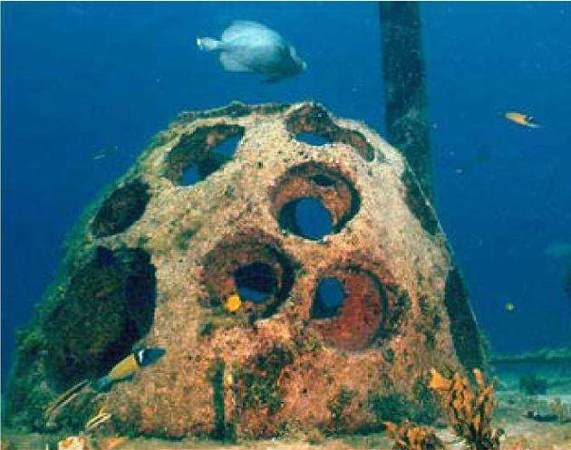 ο ΚΕΦΑΛΑΙΟ Ύφαλοι κυματοθραύστες Εικ.. Τεχνητός ύφαλος τύπου Reef-ball (HSAR).