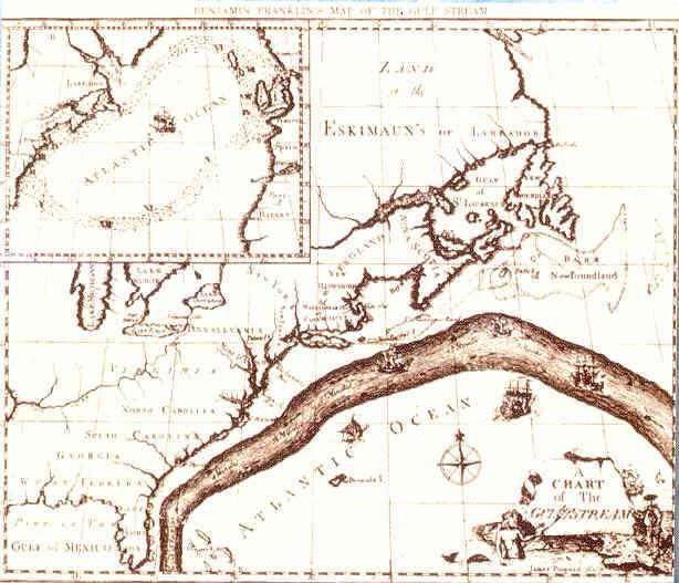 גילויים מוקדמים של זרמי הים 1777