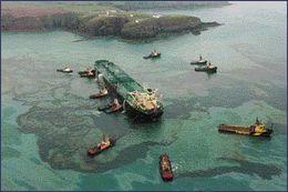 SEA EMPRESS Το βράδυ της 15 ης Φεβρουαρίου 1996, το SEA EMPRESS μεταφέροντας 130.