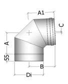 9 9 9 9 9 10 11 11 12 13 14 P 176 (kg) (0,2) (0,2) (0,3) (0,4) (0,4) (0,4) (0,5) (0,5) (0,7) (0,8) (0,9) (1,1) (1,7) (2,2) NI 078: CURVA 90 90 ELBOW Curva a tre settori per deviazioni di 90 dall'asse