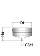 NI G17: CURVA REGOLABILE 0-90 (con guarnizioni) 0-90 ADJUSTABLE ELBOW (with seal) Curva a quattro settori regolabile per deviazioni tra 0 e 90 dall'asse, con guarnizioni nelle giunzioni dei segmenti