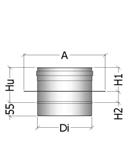 ELEMENTS NI 082: PIASTRA INTERMEDIA MIDDLE PLATE Elemento utilizzato sia alla base che nella parte intermedia di un camino, per sostenere la parte di camino sovrastante Element used either at the