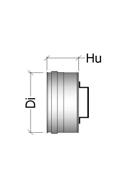 ELEMENTS NI 019: APERTURA DI COMPENSAZIONE PRESSURE EQUALISING OPENING Elemento necessario a regolare il tiraggio in una canna collettiva, aumentando la massa dei fumi con aria Element designed to