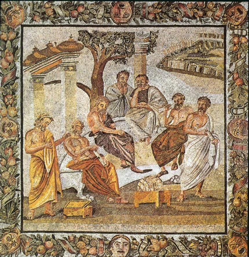 Η Ακαδημία του Πλάτωνα είναι ένα μωσαϊκό (86 x 85 εκ.) που βρέθηκε στην Πομπηία, στη βίλα του Τ. Siminius Stephanus (έξω από την Porta Vesuvio). Χρονολογείται στον πρώτο μ.χ.